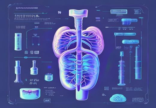 健康科普插图，展示人体泌尿系统膀胱位置示意，蓝紫色医学风格背景，配有清晰的解剖标注文字，适合憋尿任务健康知识科普